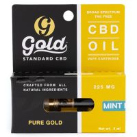 Gold Standard - CBD Vape Cartridge - 225mg strength - Mint